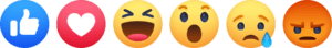 réactions facebook