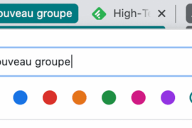 nouveau groupe chrome