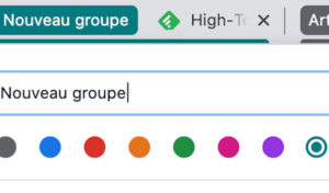nouveau groupe chrome