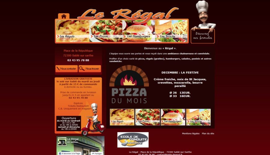Le Régal - Pizzeria à Sablé sur Sarthe