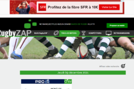 RugbyZap - Programme de retransmission des matchs de rugby