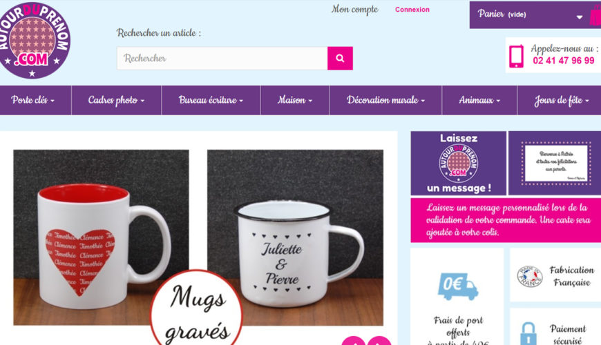 Autour du prénom - Cadeaux personnalisés