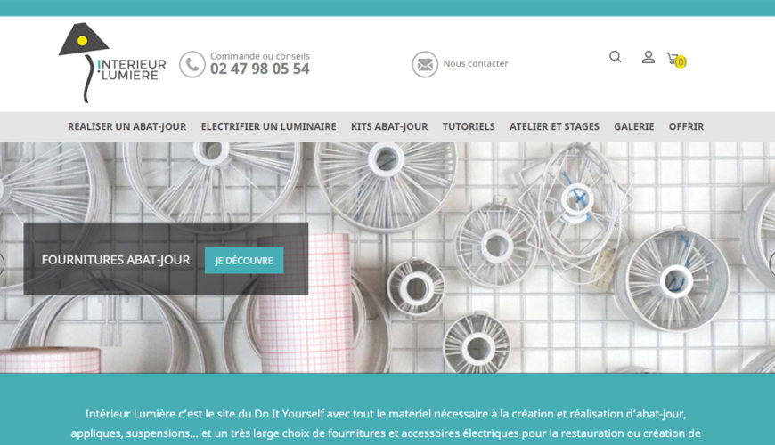 Intérieur Lumière - Vente de kits Abat-jour