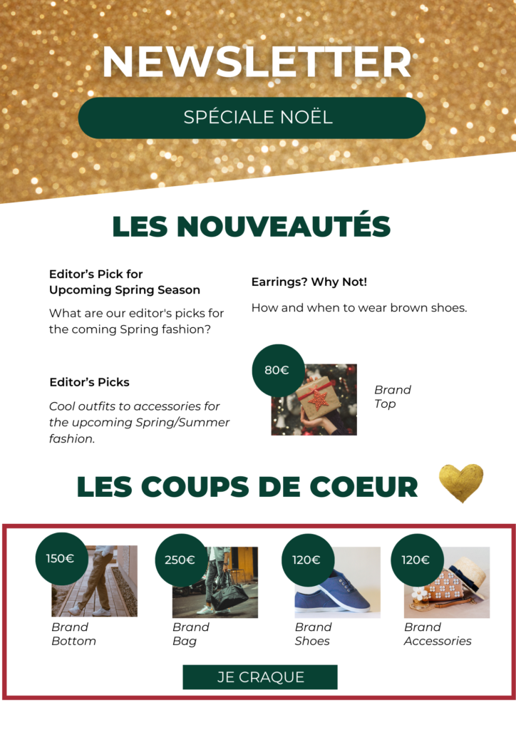 Anjou web exemple template newsletter